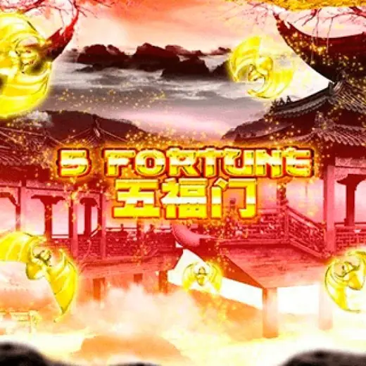 Sampul 5 Fortune dengan atap pagoda di tengah kabut dan tulisan Mandarin