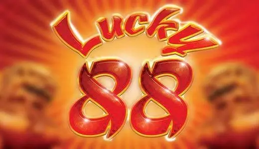 Ubin Lucky 88 dengan angka 88 merah besar di atas latar jingga bersinar