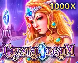 Sampul slot kristal JDB dengan putri berambut pirang bermahkota permata, label 1000X