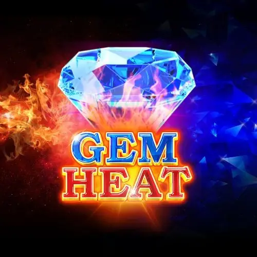 Sampul Gem Heat, berlian besar yang terbakar api merah dan biru